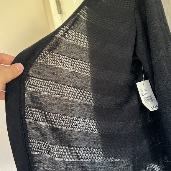 Women’s black open cardigan - Picture 4 of 4